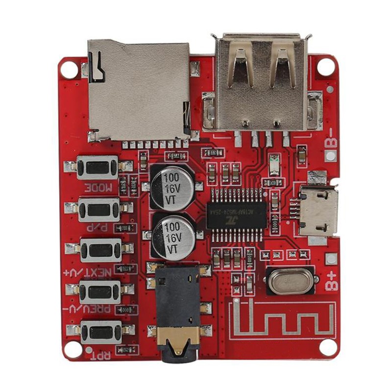 Lossless Bluetooth Audio Receiver Board USB TF Card Slot DIY Decoding Modified MP3 Module for Car Speaker Audio Amplifier