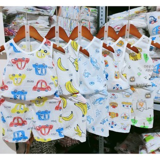 Set 5 bộ ba lỗ cotton thông hơi cho bé 4-16kg