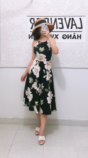 Đầm yếm hoa vnxk