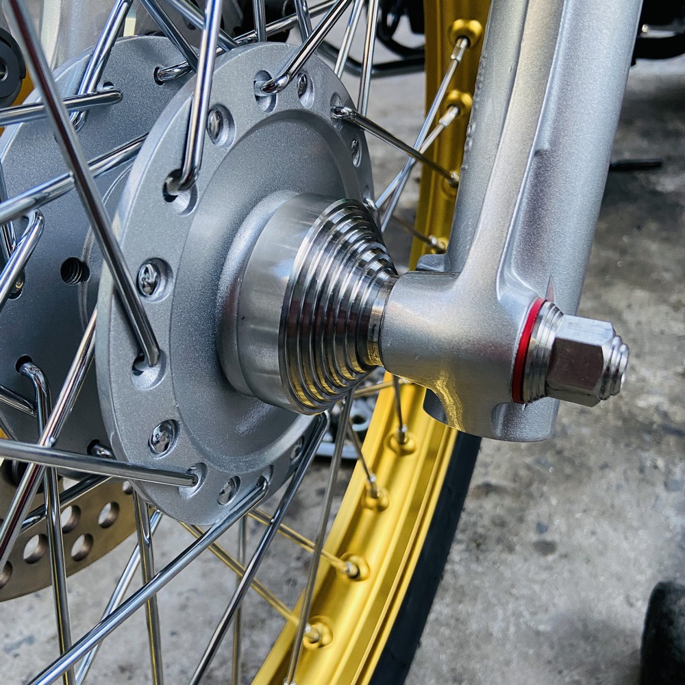 Canh bánh trước sau, chụp cóc đồng hồ xe Honda sử dụng đĩa phẳng như Wave S110, Blade,FUTURE 125