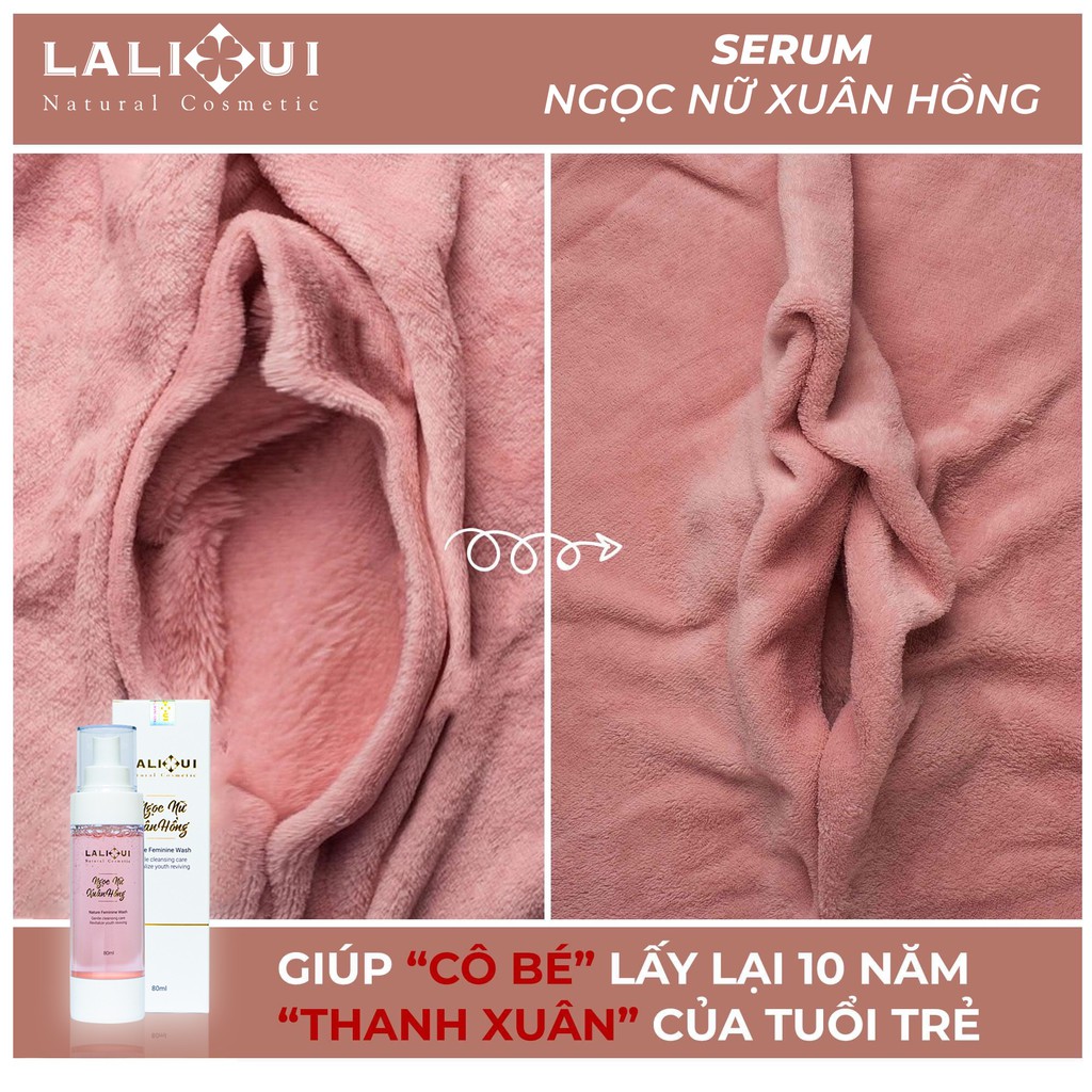 [MUA 1 TẶNG 1]Dung Dịch Vệ Sinh Cao Cấp Ngọc Nữ Xuân Hồng Lalihui Se Khít Thanh Xuân Ngăn Ngừa Nấm Ngứa 80ml