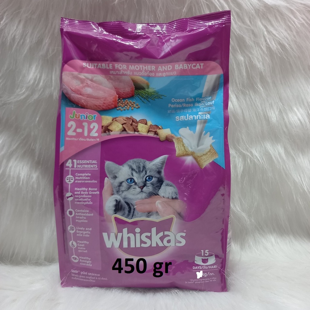 Thức ăn cho mèo bầu và mèo con Whiskas 450gr