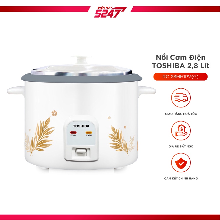 Nồi Cơm Điện Toshiba RC-28MH1PV - Bảo Hành Chính Hãng