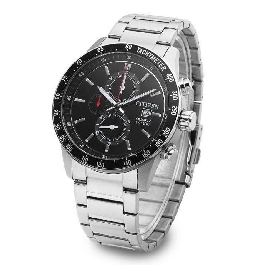 Đồng Hồ Nam Citizen Dây Thép Không Gỉ AN3600-59E - Mặt Đen
