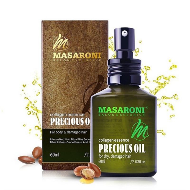 Tinh dầu Precious oil Masaroni cho tóc khô hư tổn 60ml (CANADA)- Chai
