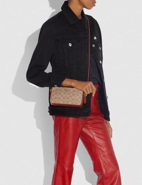 TÚI COACH MINI 2 NGĂN F89399