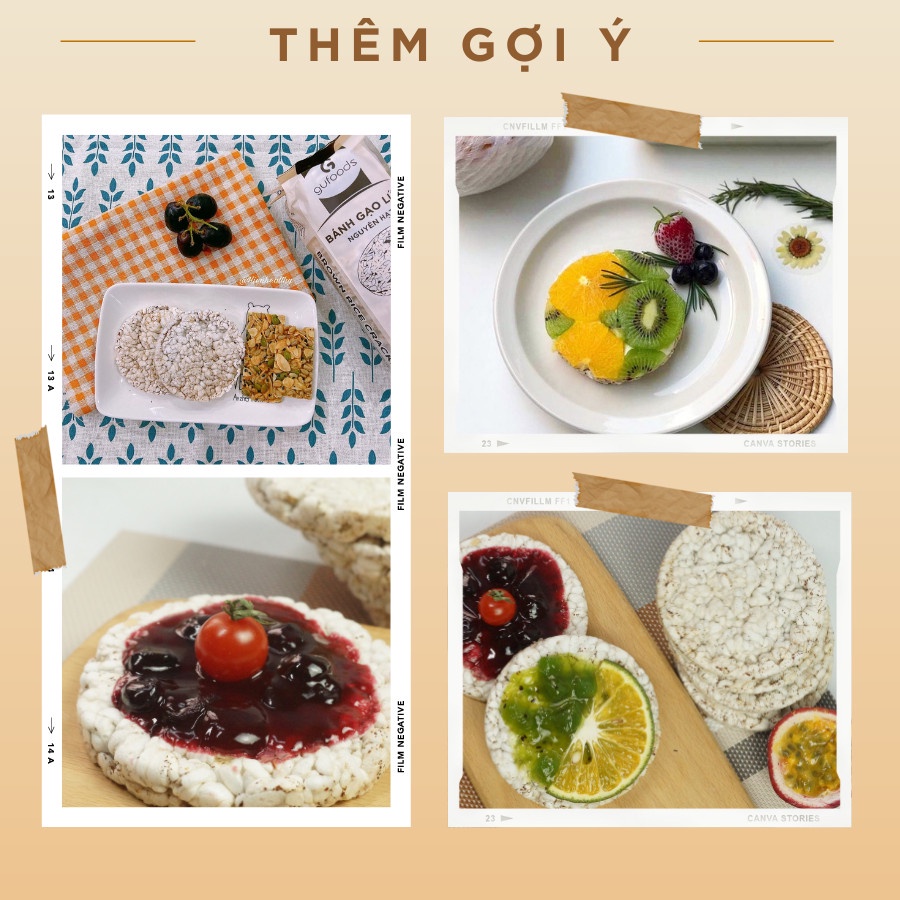 Combo 2 Bánh gạo lứt superfoods GUfoods (510g / 35g) - Ăn kiêng, Thực dưỡng, Eat clean