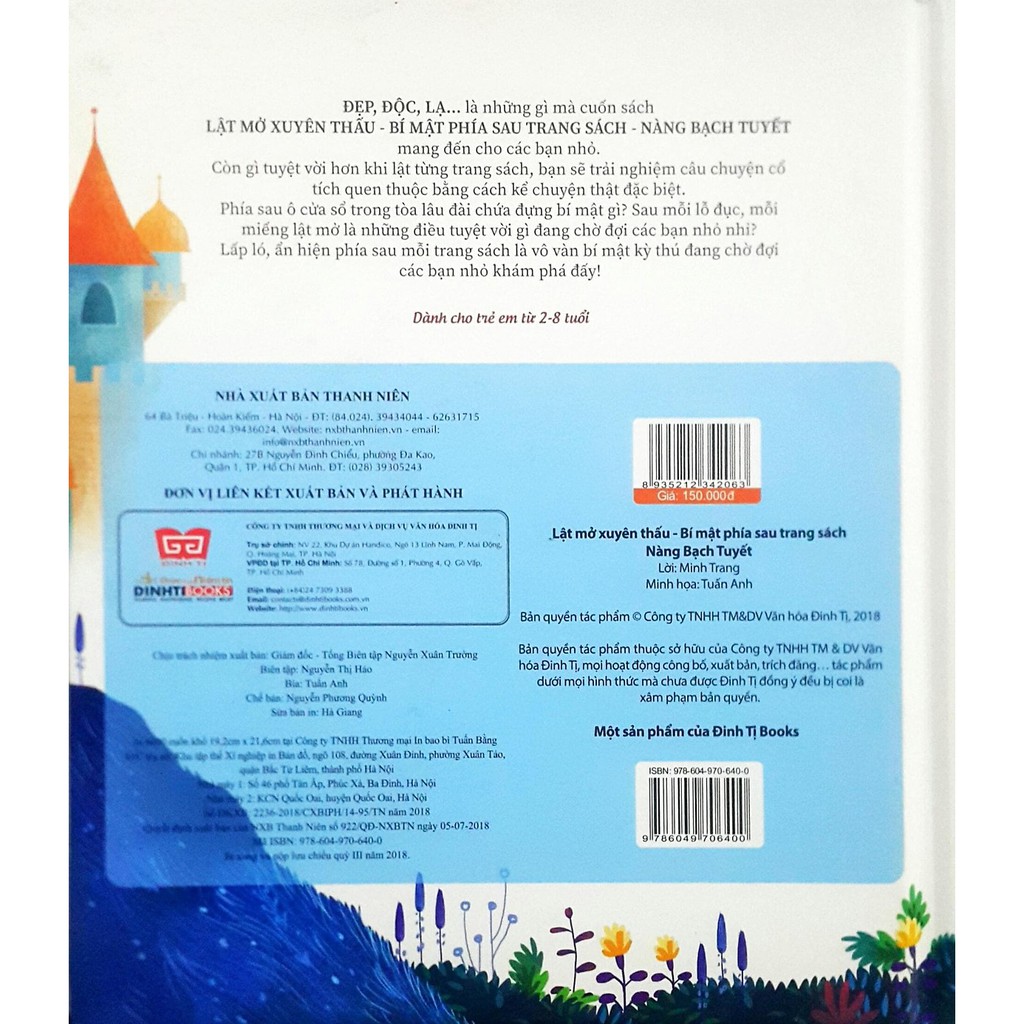 Sách - Lật Mở Xuyên Thấu - Nàng Bạch Tuyết (Dành Cho Bé 2-8 tuổi) - 8216587033863