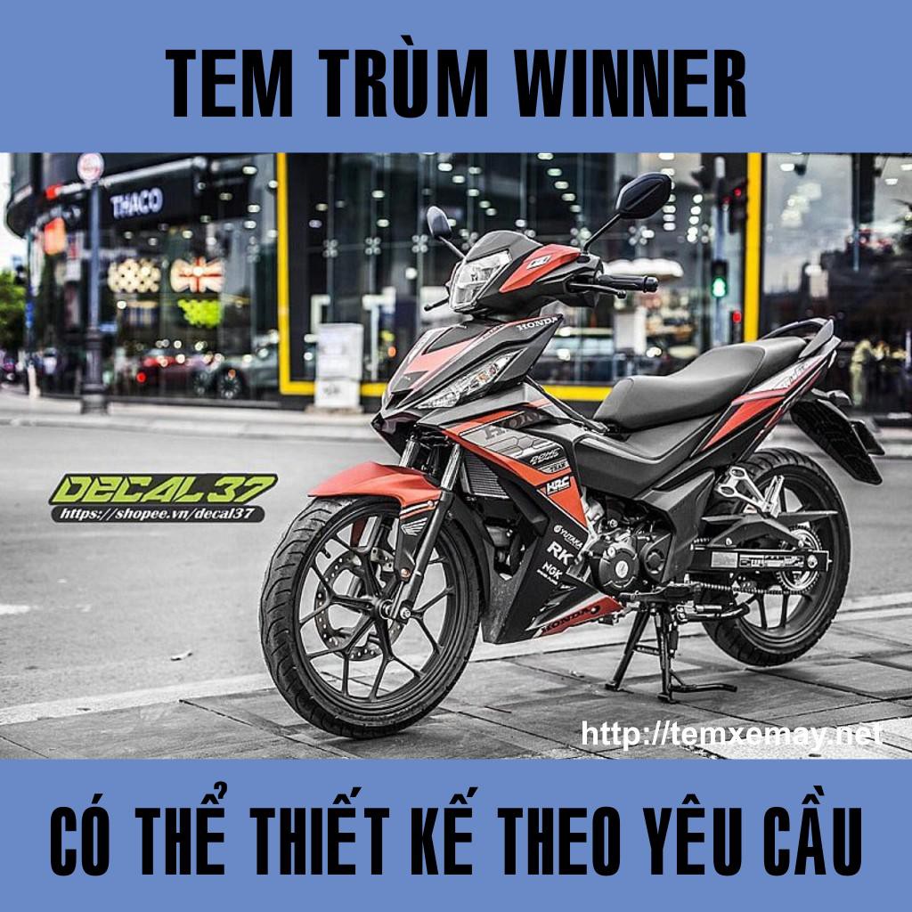  Tem Trùm Winner Honda Cam Đen Đẹp 