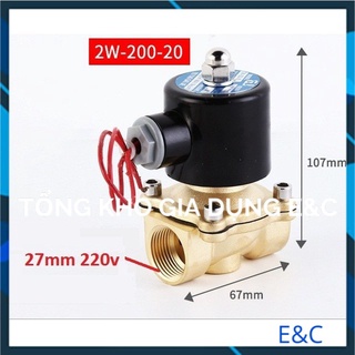 Van điện từ phi 21, phi 27,phi 34 thường đóng 220V van nước điều khiển bằng điện [LOẠI TỐT, BÁN CHẠY]