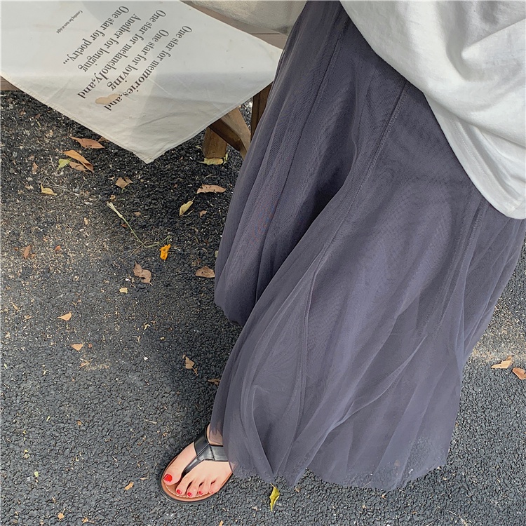 Chân Váy Chữ a Lưng Cao Phối Lưới Thời Trang Cho Nữ 49259