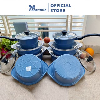 |CHÍNH HÃNG| Quánh đúc vân đá ECORAMIC 18cm(Quánh bột)