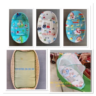  Combo Nôi, Bọc, Chiếu Và màn chụp Size 1mx65 [ Tặng Vòng dâu]