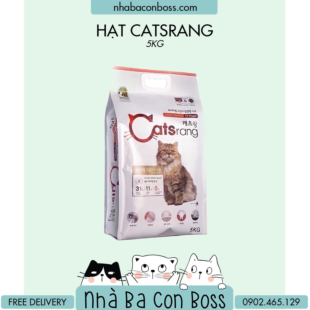 Hạt Khô Catsrang cho Mèo - Bao 5kg