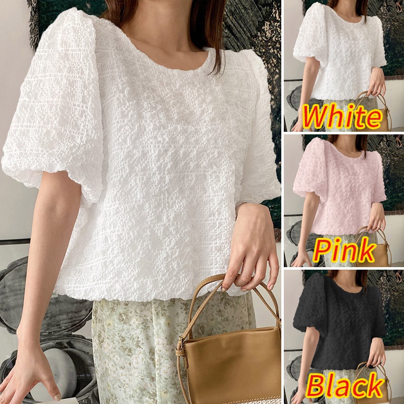 Zanzea Áo Thun Nữ Ngắn Tay Cổ Tròn Màu Trơn Thời Trang