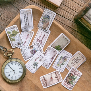 Set 45 Miếng Dán Trang Trí Đa Chúc Năng Phong Cách Retro