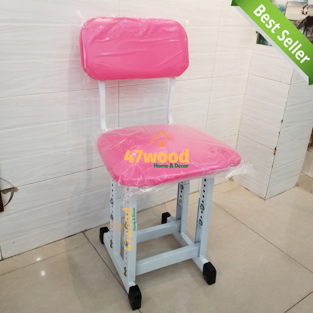 Ghế trẻ em tăng chỉnh độ cao chân đôi cực chắc chắn 47wood, ghế cho bé từ 3 - 12 tuổi cực chắc chắn | BigBuy360 - bigbuy360.vn
