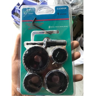 bộ mũi khoét gỗ 6 món