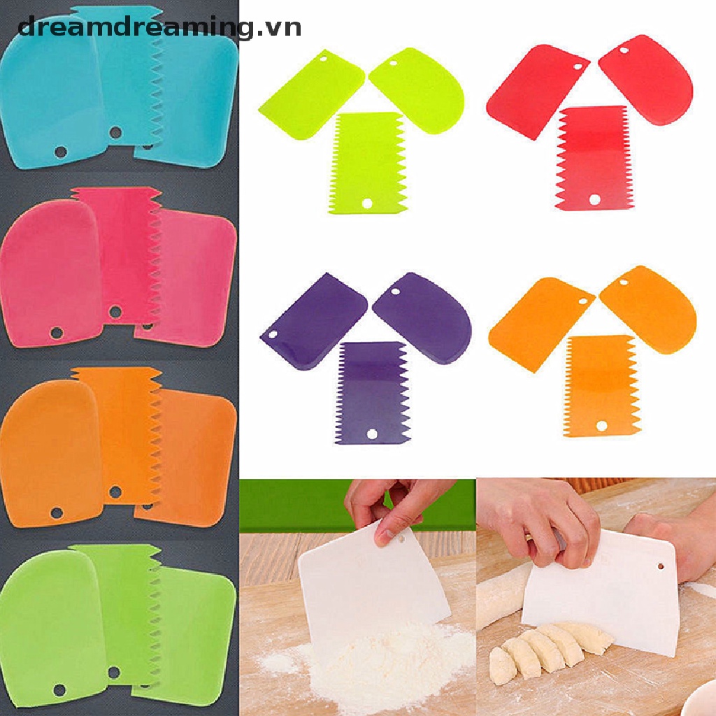 Bộ 3 Dụng Cụ Nướng Bánh Bằng Nhựa Tiện Dụng