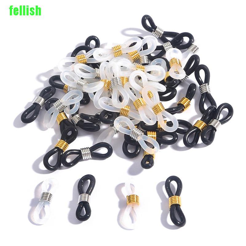 [fellish] 20PCS Ear Hook Eyeglasses Chain Glasses Retainer Ends Rope Sunglasses Cord lbw