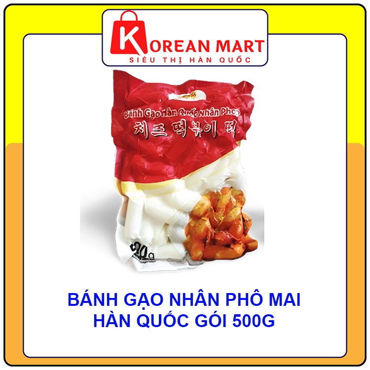 Bánh gạo tokbokki hàn quốc nhân phô mai gói đỏ MIR