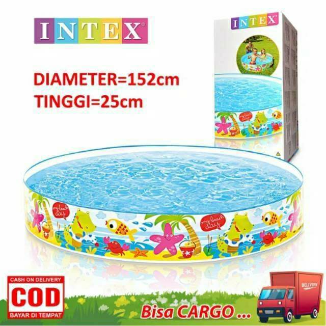 INTEX Hồ Bơi Cỡ Lớn 152x25 Không Bơm Hơi Cho Bé