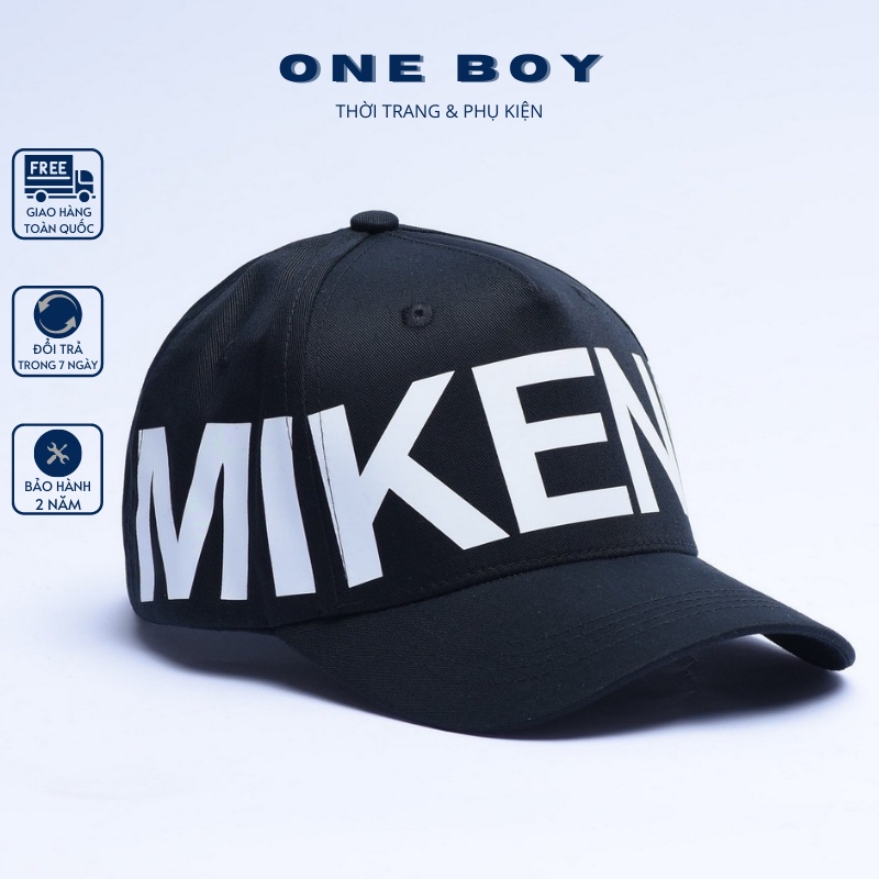 Mũ lưỡi trai nam Mikenco quai da cao cấp, nón kết nam nữ phụ kiện thời trang uzzlang phong cách form đứng ôm đầu