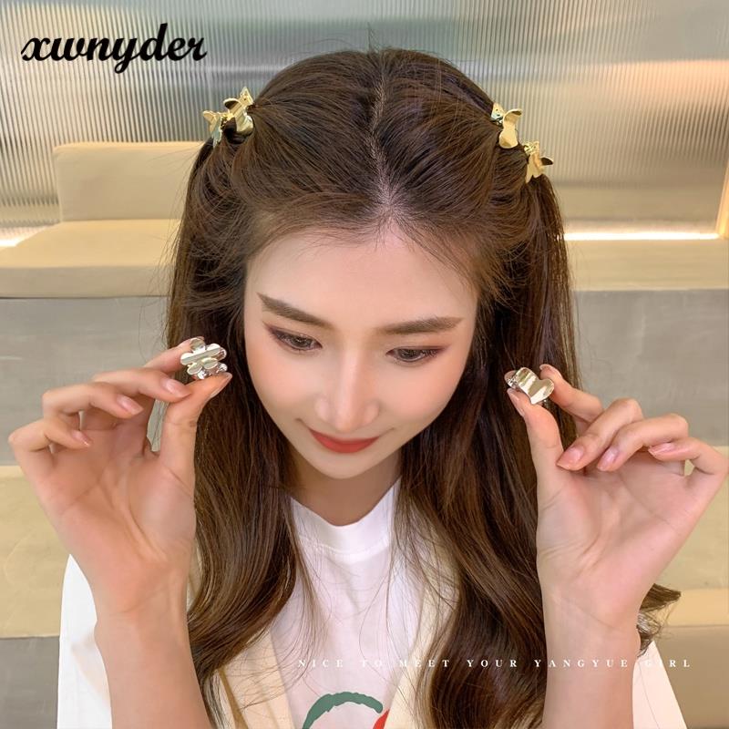 Bộ 2 Kẹp Tóc Kim Loại Mini Hình Học