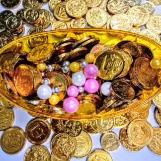 Hộp thỏi vàng 1kg socola trân châu bạc, hồng, trắng, vàng