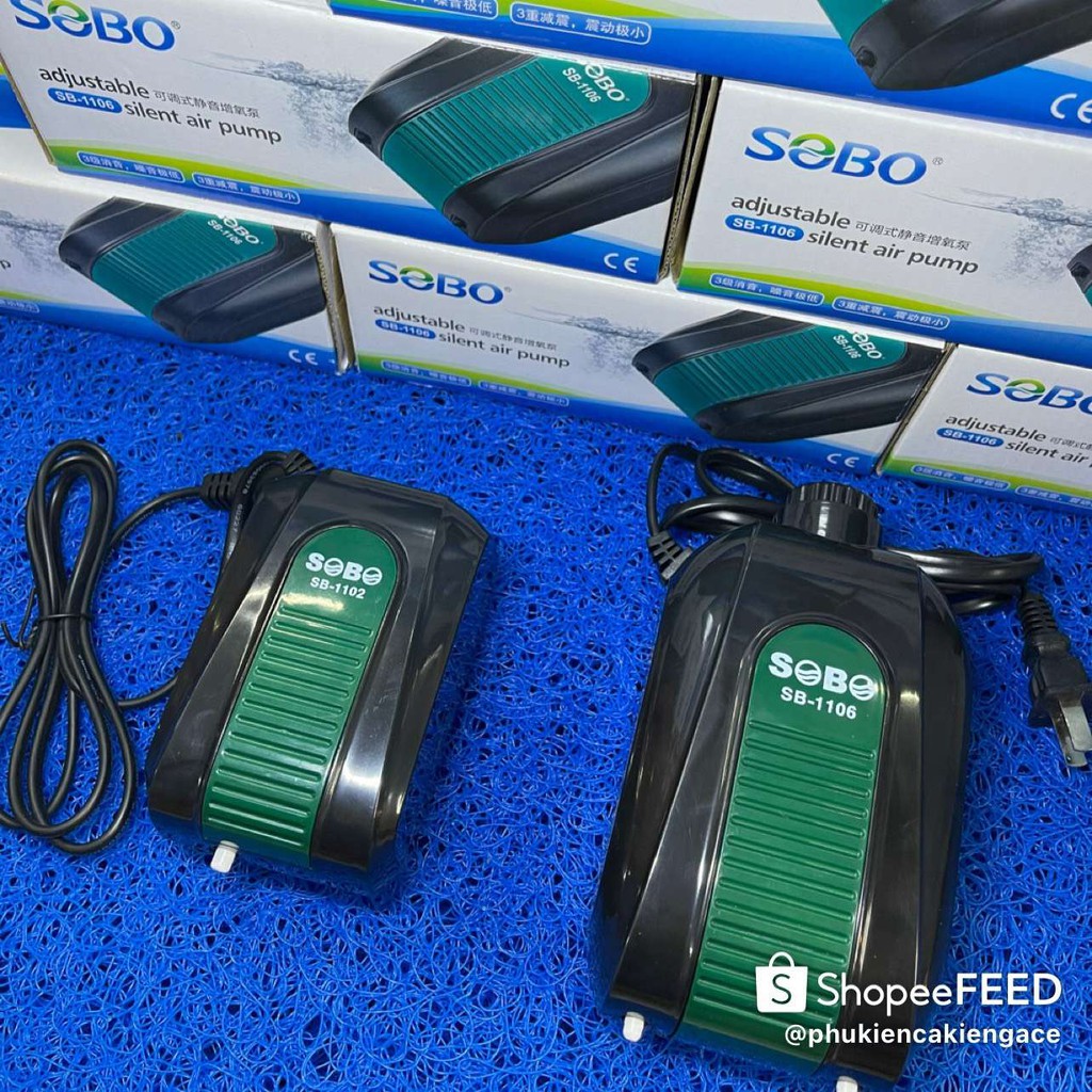 Máy Sủi Khí Oxy Sobo SB-1102 Và SB-1106 + Dây Oxy + Cục Sủi