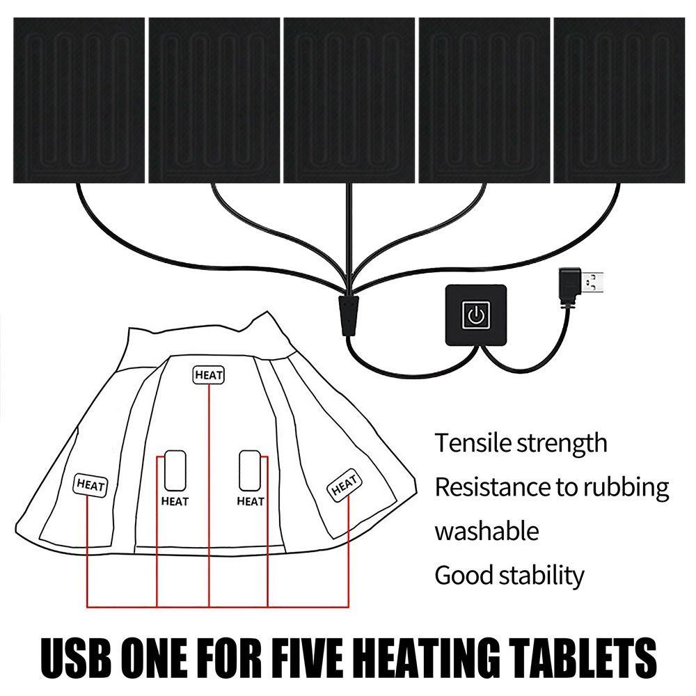 Máy Sưởi USB 4 Kiểu Với 3 Bánh Răng Tùy Chỉnh Nhiệt Độ Tiện Dụng Cho Quần Áo