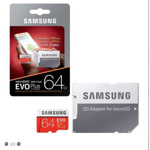 Thẻ Nhớ MicroSDXC Samsung 64GB EVO PLUS U3 100MB/S 4K