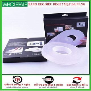 (3m) Băng Keo 2 Mặt Siêu Dính Loại Dài 3m