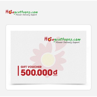 HN, HCM [Evoucher] Phiếu quà tặng Hoa Yêu Thương trị giá 500k