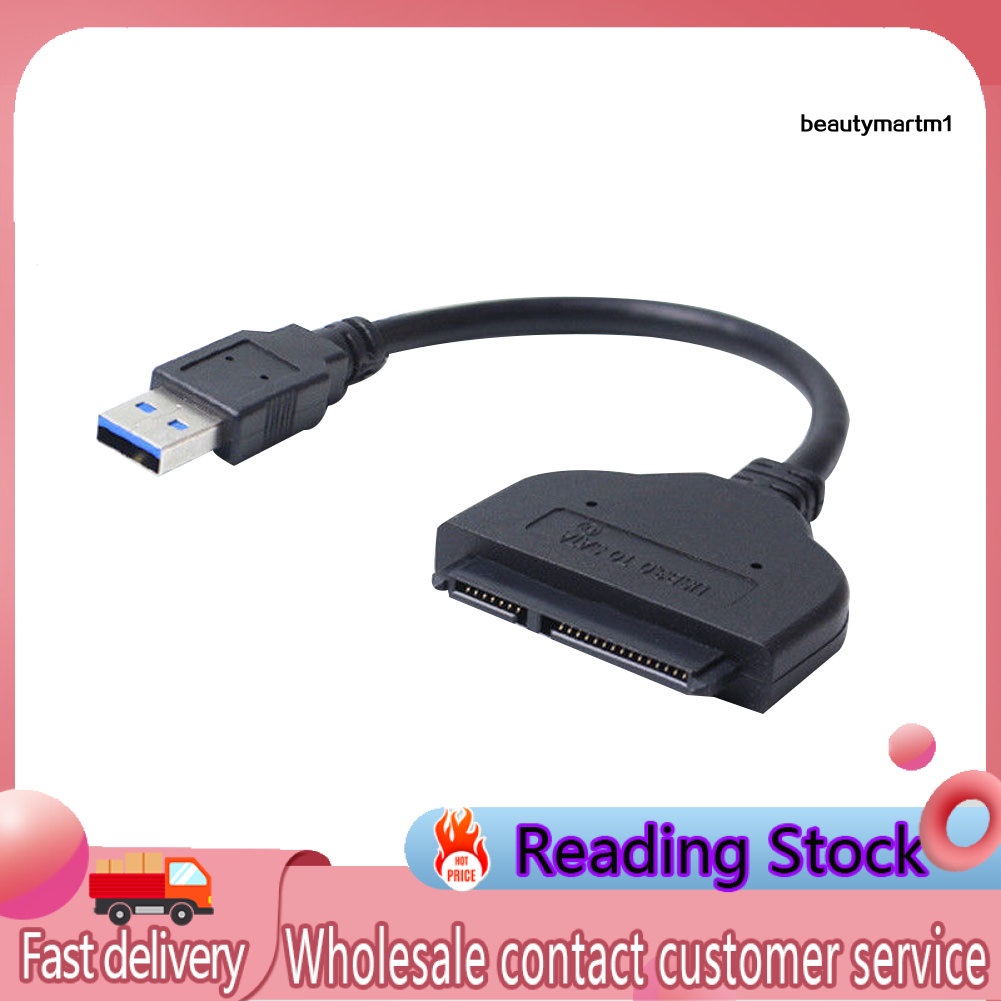 Cáp Chuyển Đổi Usb 3.0 Sang Sata 7 + 15 Pin Cho Ổ Cứng Hdd Laptop 2.5 Inch