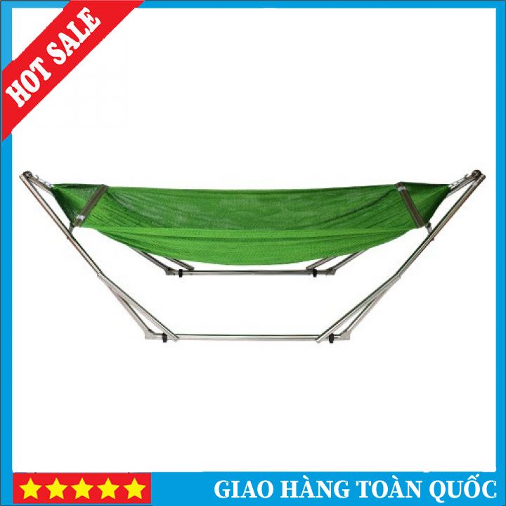 Trọn Bộ Võng Xếp + Khung Thép Hoài Phát Sơn Tĩnh Điện Phi 32 Chắc Chắc Siêu Rẻ