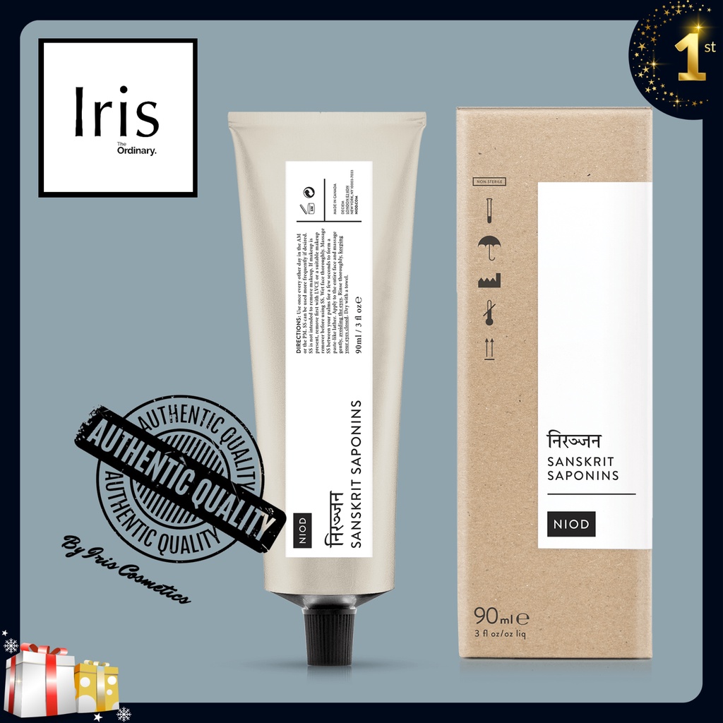 (BILL HÃNG) Sữa rửa mặt dạng Balm Sanskrit Saponins (SS) - NIOD