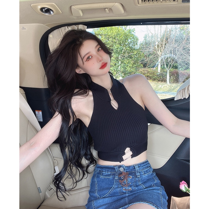 Áo Sweater Dệt Kim Thiết Kế Quyến Rũ Cho Nữ