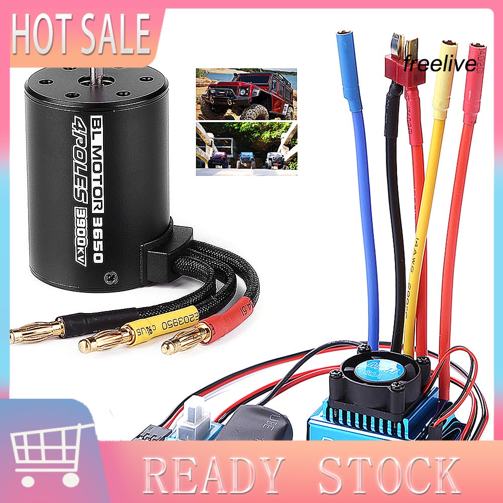 Động cơ không chổi than/ ESC 45A 60A 80A 120A 3900KV dành cho xe hơi xe tải điều khiển từ xa tỉ lệ 1:10