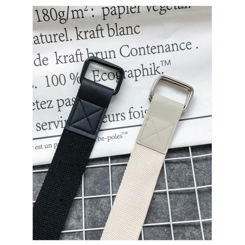 Thắt lưng nam nữ vải canvas đơn giản trẻ trung thời trang phong cách Hàn Quốc cho