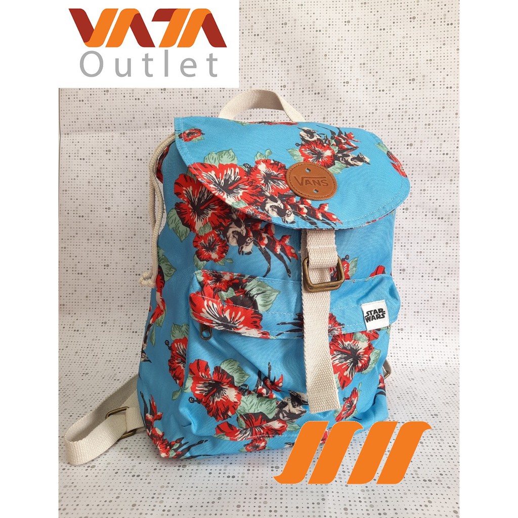 Balo Vans đi học, đi chơi, du lịch xuất dư xịn họa tiết bông (ảnh thật shop tự chụp)