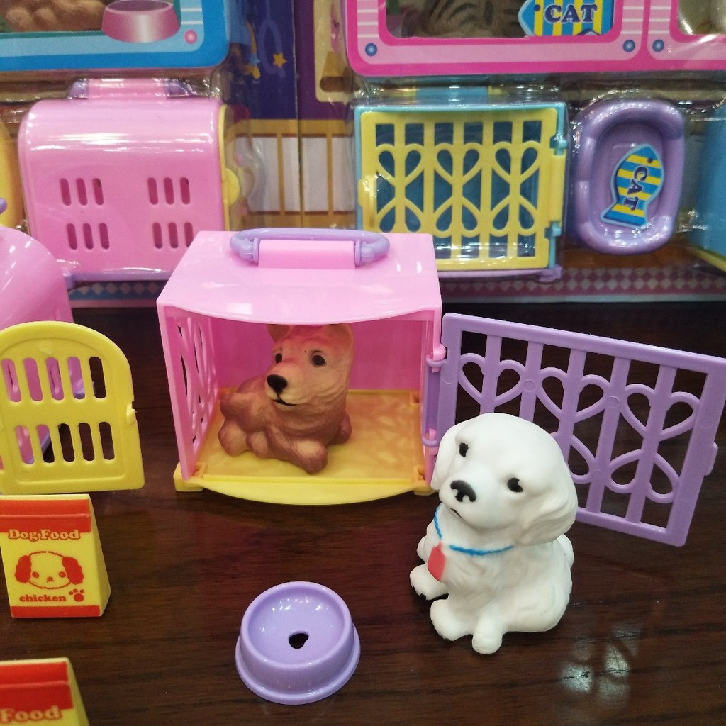 Bộ đồ chơi lắp ráp mô hình cửa hàng thú cưng cho trẻ em