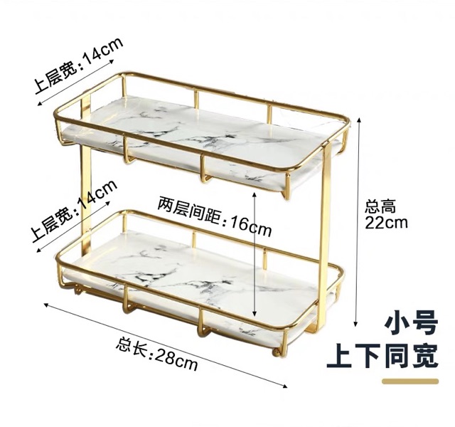 Giá để đồ trang điểm , mỹ phẩm 2 tầng