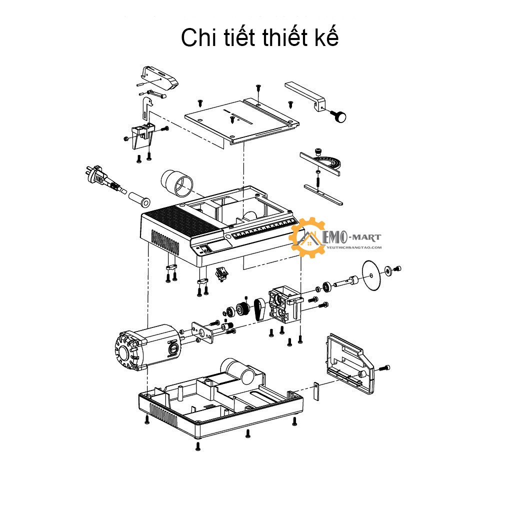 ⚡️𝐁𝐇 𝟏𝟐 𝐓𝐡𝐚́𝐧𝐠 𝐓𝐨𝐚̀𝐧 𝐐𝐮𝐨̂́𝐜⚡️ Máy cưa bàn MiniQ BG-3115 ⚡️ Công suất 480W - Khung thép sơn tĩnh điện cao cấp