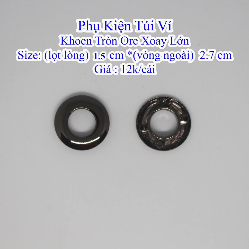 Khoen Tròn Ore Xoay lớn lọt lòng 1.5 cm (12k/cái)