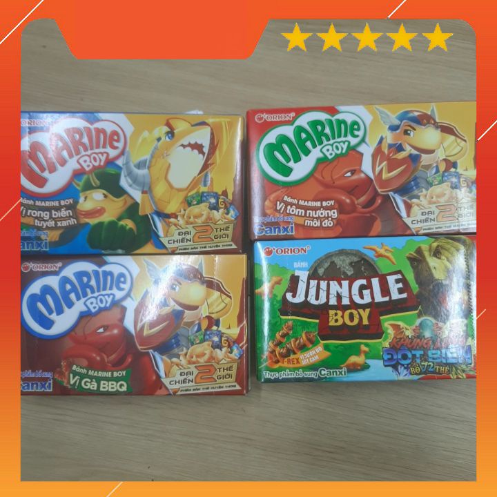 Bánh Marine Boy - Jungle Boy ORION hộp 35g phiên bản sưu tập thẻ