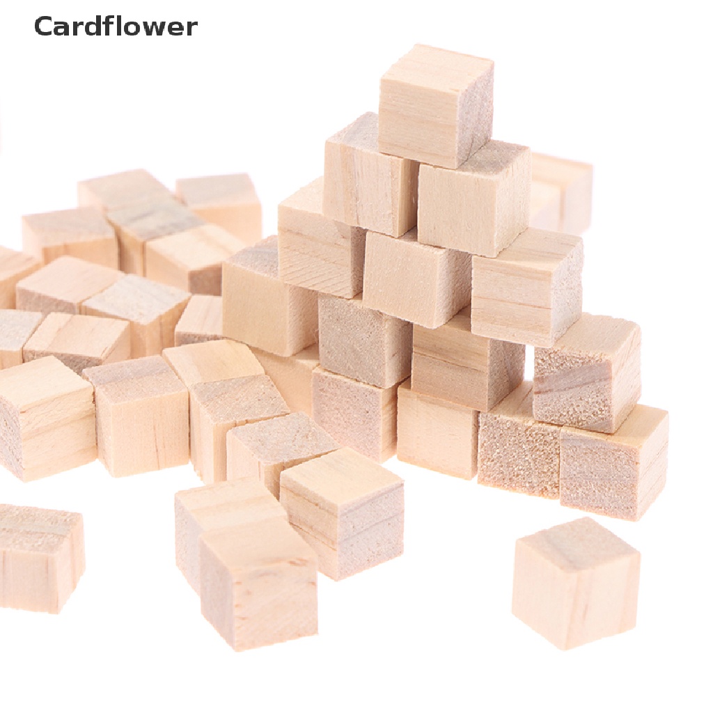 Bộ 100 Khối Gỗ Vuông mini Dùng Làm Mỹ Phẩm DIY