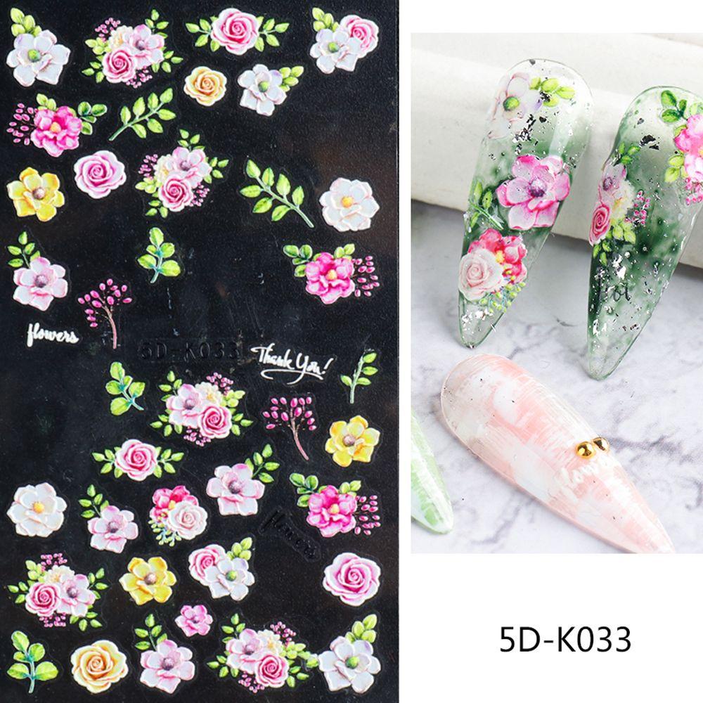 Nhãn Dán Trang Trí Móng Tay 5D Tự Dính Lâu Trôi Dễ Sử Dụng