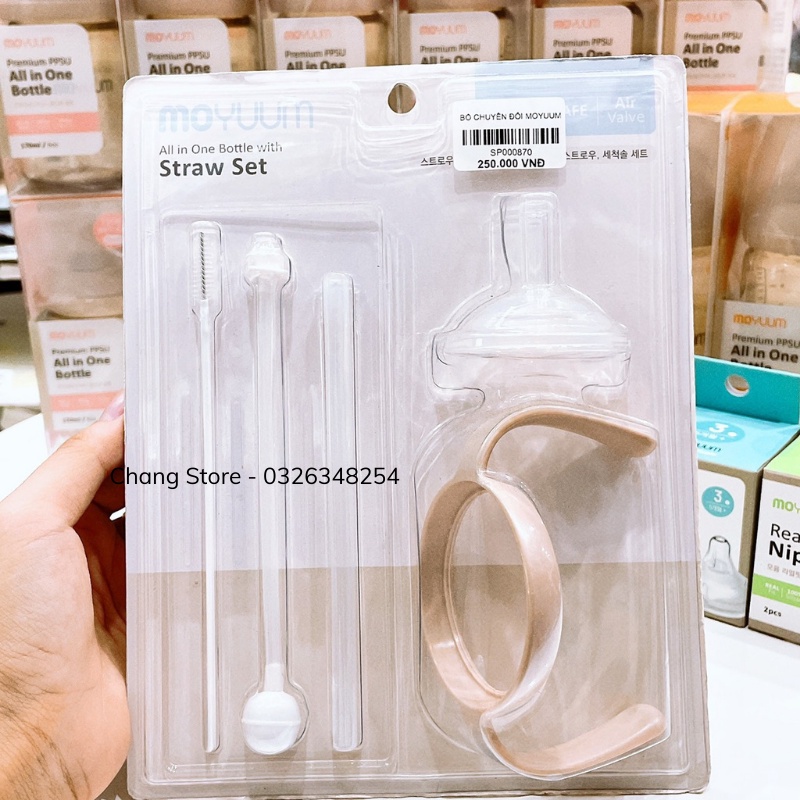 [CHÍNH HÂNG] Bình Sữa Moyuum Nội Địa Hàn Quốc, Núm Ty Sillicon Siêu Mềm 170ml/ 270ml