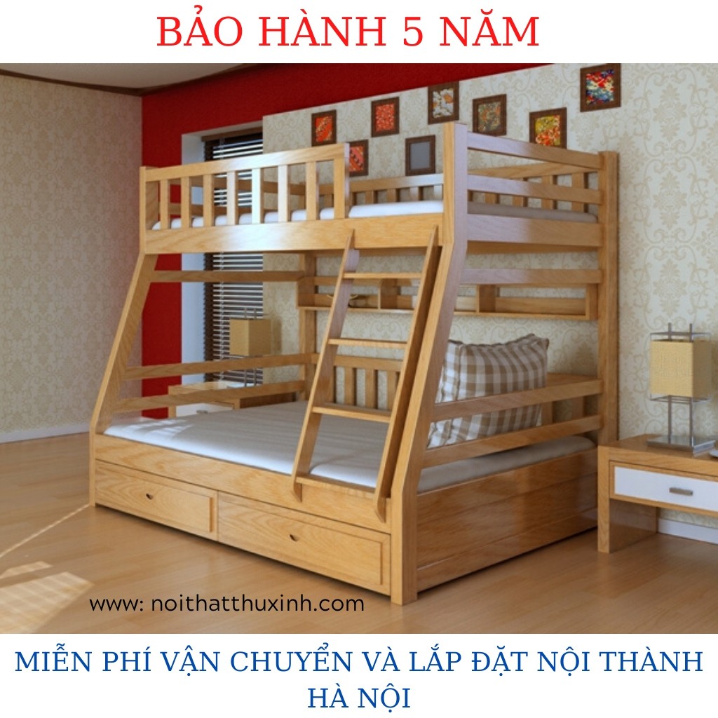 Giường 2 tầng trẻ em mẫu giường tầng đẹp cho bé trai